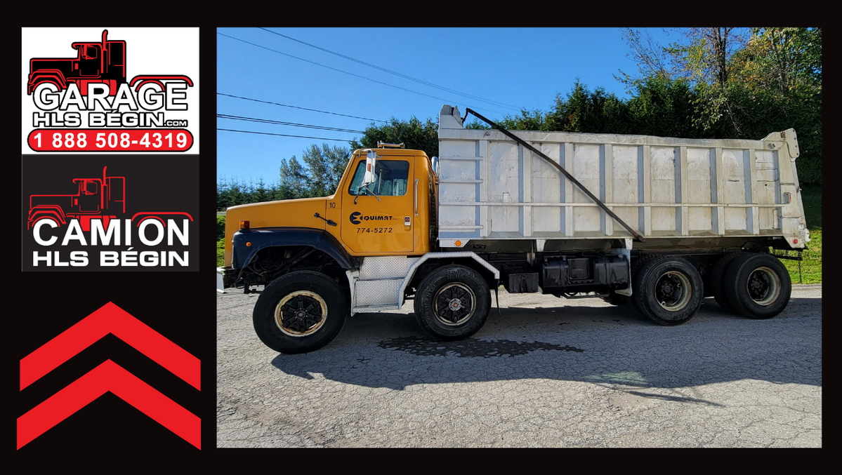 <p>M2473 - 1989 INTERNATIONAL F-2674<br /> HORS ROUTE<br /> <br /> SP&Eacute;CIFICATIONS - CAMIONS:<br /> - No. de stock: M2473<br /> - Marque: INTERNATIONAL<br /> - Mod&egrave;le: F-2674<br /> - Ann&eacute;e: 1989<br /> - Kilom&eacute;trage: 001290<br /> - Couleur ext&eacute;rieur: JAUNE<br /> - Couleur int&eacute;rieur: BRUN<br /> - Portes: 2<br /> - Moteur: Cummins NTC-350 VIN:11475328<br /> - Puissance: 350HP<br /> - Couple: 1120 LBS-FT @ 1300 RPM<br /> - Freins: Air<br /> - &Eacute;cartement d'essieux: 61''<br /> - Frein moteur Jacob: OUI<br /> - Traction: POWER DIVIDER<br /> - &Eacute;chappement: SIMPLE<br /> - Filtreur: INTERNE<br /> - Transmission: EATON FULLER 13 VIT<br /> - Essieu AV: 16000 +16000<br /> - Essieux AR: 46000 LBS<br /> - Diff&eacute;rentiel: EATON RA474 46,000-lbs<br /> - Ratio: 3.91<br /> - Suspension: HENDRICKSON &Agrave; BLOCK<br /> - Cabine:169''<br /> - Roues AV: 22.5 X 9.00 TACKET<br /> - Roues AR: 22.5 X 8.25 TACKET<br /> - Pneus AV: 315/80R22.5<br /> - Pneus AR: 11R22.5<br /> - Couchette: N/A<br /> - &Eacute;quipement: Boite de 18'6''<br /> - Empattement: 236''<br /> - Prix : 10000$ sans la boite et cylindre<br /> <br /> GARAGE HLS BEGIN<br /> 8615, 127E RUE EST,<br /> SAINT-GEORGES, QC G5Y 5B9<br /> PIERRE FORTIN, VENDEUR 418-209-3652<br /> SI OCCUP&Eacute; MICHA&Euml;L B&Eacute;GIN, VENDEUR 418-225-6990</p>