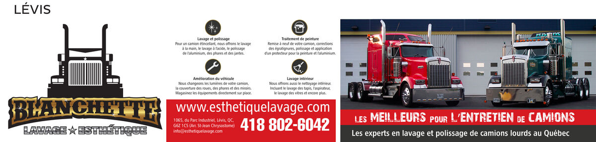 Blanchette Lavage et Esth&eacute;tique